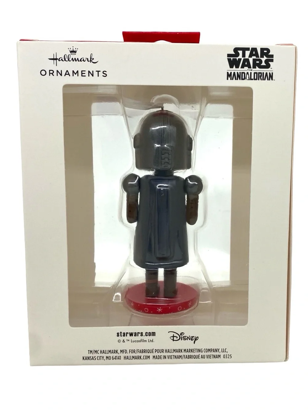 Hallmark Star Wars Mandalorian and Grogu  Nutcracker Christmas Ornament New
